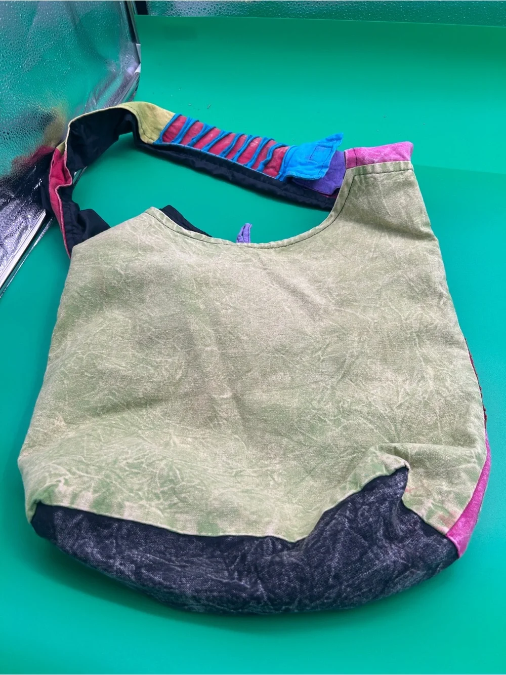 Cayman Islands Multicolor Peace Sign Shoulder Bag